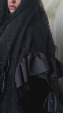 Load and play video in Gallery viewer, Spider Web Veil in Black
